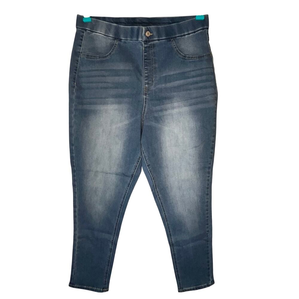 No Boundaries Super High Rise Light Wash Jegging Size 3X